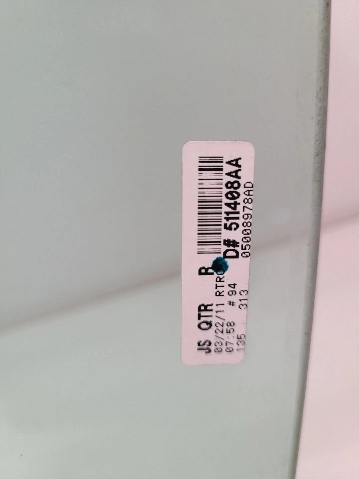  2011-2014 CHRYSLER 200 Passenger Right Quarter Glass Convertible  Foto 3 de 4