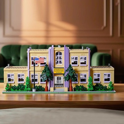 3500PCS Springfield Elementary Building Blocks Modular School Model Kit Box