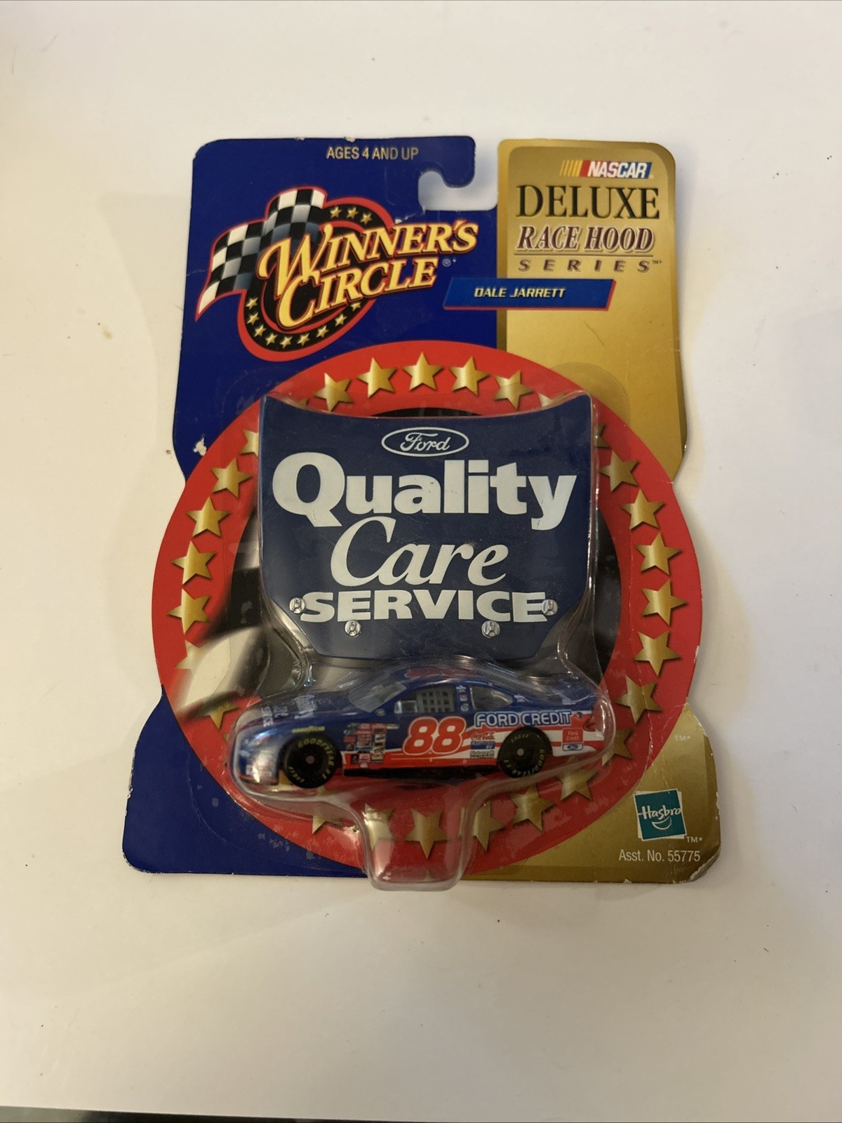 Nascar Winners Circle Dale Jarrett #88 Hood and 1:64 Die Cast Car