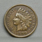 1900 INDIAN HEAD CENT,  VF (W3-23)