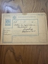 Austria-Hungary 10 Heller Postbegleitadresse Parcel Card to Lemberg, early 1900s