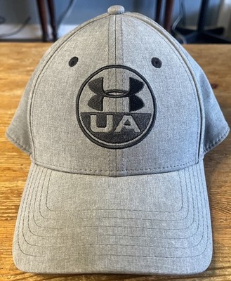Under Armour Baseball Hat Gray Fitted Size M/L Medium - Large Grey Cap