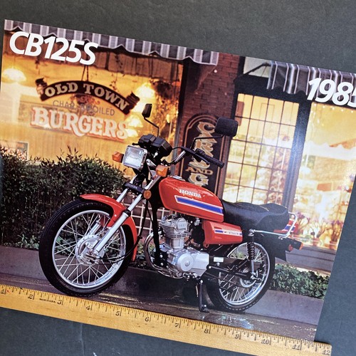 VTG 1985 Honda CB125S Motorcycle glossy sales brochure Dealer OEM