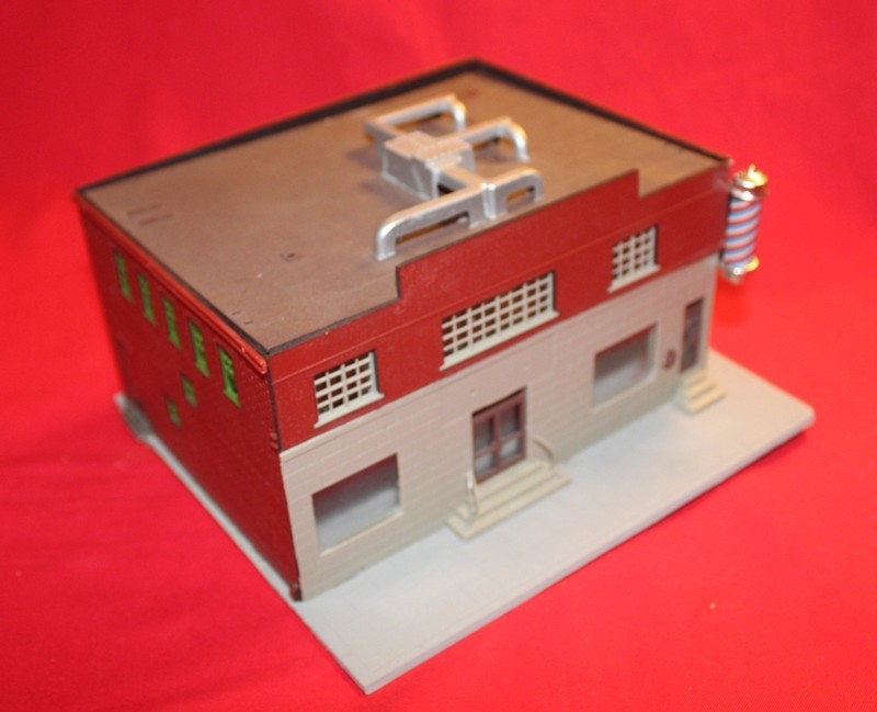 2-Story Multiple Retail Stores Building Interior Lights w/Sidewalk-HO Scale