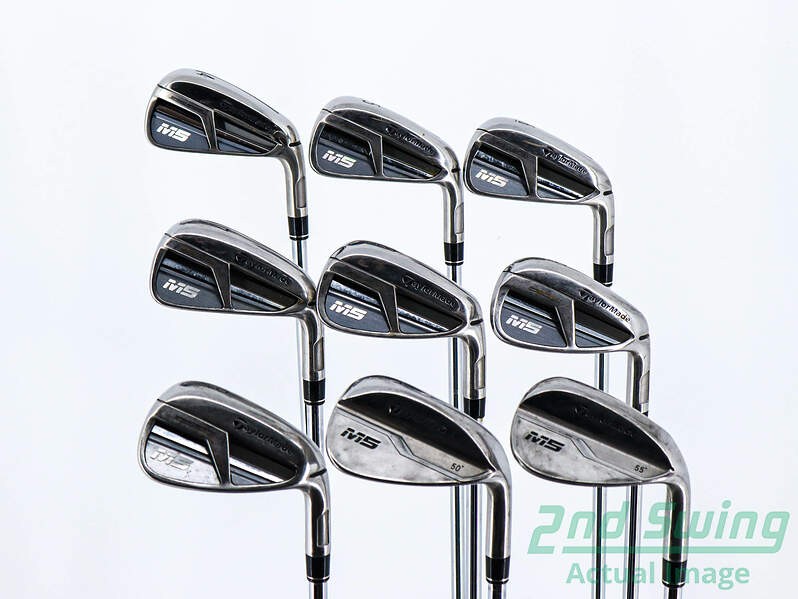 TaylorMade M5 Iron Set 4-PW AW SW Steel Regular Right Handed 38.75in Golf Clubs