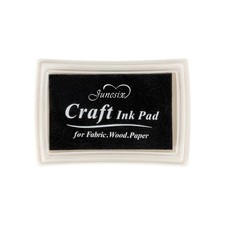Black Ink Pad Finger Washable Kids Stamp for Rubber Stamps