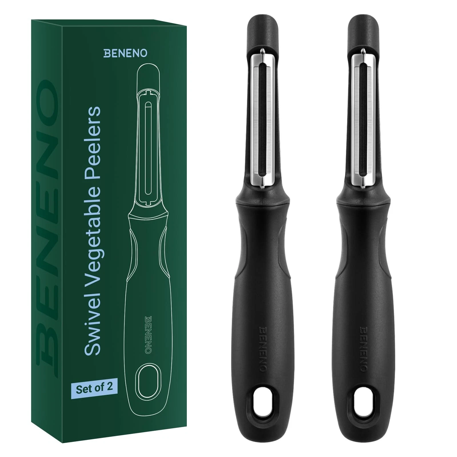 Swivel Vegetable Peeler, Razor-Sharp Smooth Peeling Potato Peelers with Stain...