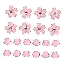 20 PCS Car Door Body Sticker, Cherry Blossom  Petal Set Creative Lovely Car