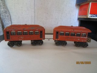 Lionel O Gauge 603 604 Prewar Passenger Cars