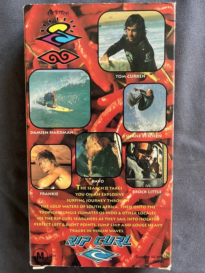 The Search II  VHS  Surfing  Tom Curran  Damien Hardman  Sonny Miller — 第 2/4 张图片