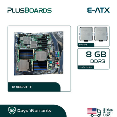 Supermicro X8DAH+-F Server Motherboard w/ 2x E5645 2.4GHz 8GB DDR3 ECC REG