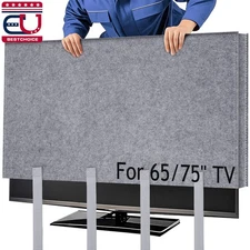 Indoor TV Screen Dustproof Cover Television Monitor Slipcover Protector fr 65 75