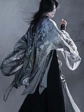 Chinese-style men's long-sleeved coat Hanfu robe cosplay
