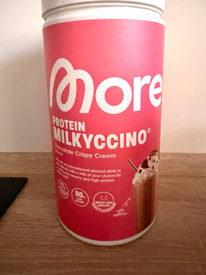 more Protein MILKYCCINO Pulver Schoko Chocolate Crispy Cream zuckerarm