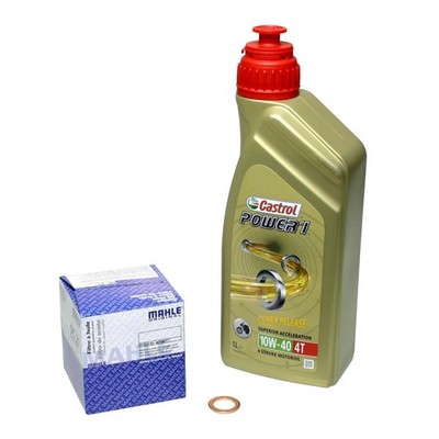 Kawasaki D-Tracker (KLX 125), LX125C; Castrol Power1 10w40 Öl; Mahle Ölfilter