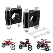 Motorcycle Handlebar Risers 22mm 7/8" Handle Bar Clamp Mounts CNC Universal