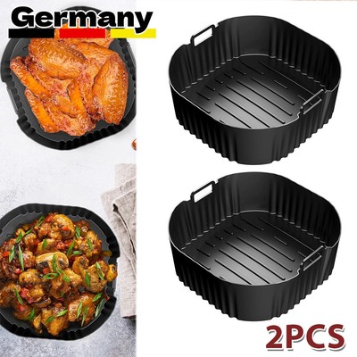 2X Airfryer Silikonform Heißluftfritteuse Zubehör für Cosori TurboBlaze 5,5-6,2L