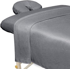 ForPro Professional Collection Premium Microfiber 3-Piece Massage Sheet Set, Coo