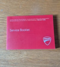 Ducati Motorcycle Service Book Blank Multi Language