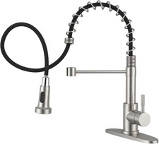 Kitchen Faucet with Pull down Sprayer, High Arc Single Handle Kitchen Sink Fauce