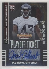 2014 Contenders Playoff Ticket /199 Jackson Jeffcoat (Helmet Down) #134 Auto z5i