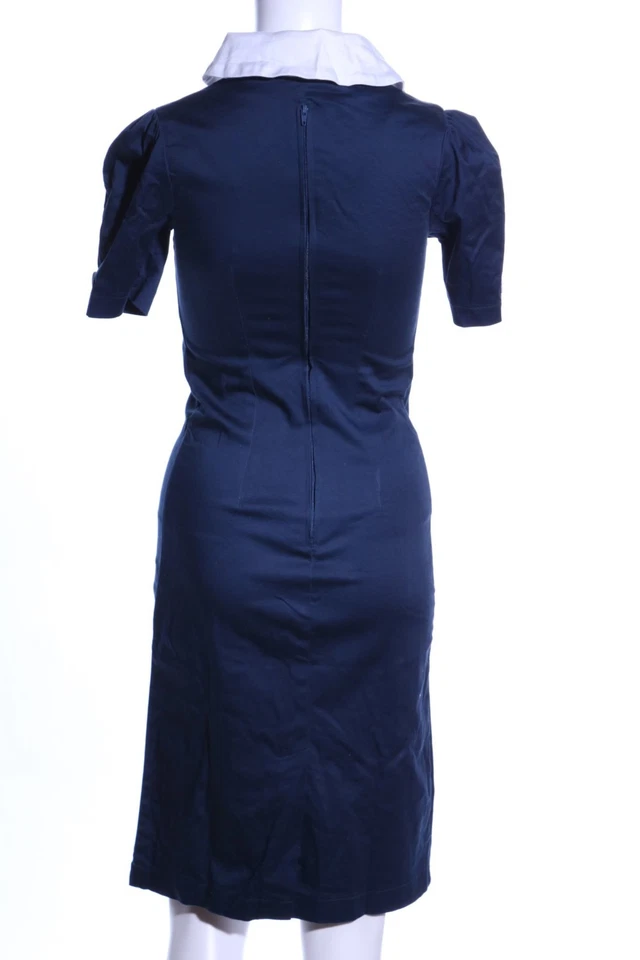 HELL BUNNY Vestido tipo blusón Mujeres Vestido Talla EU 34 azul-blanco - Imagen 2 de 4