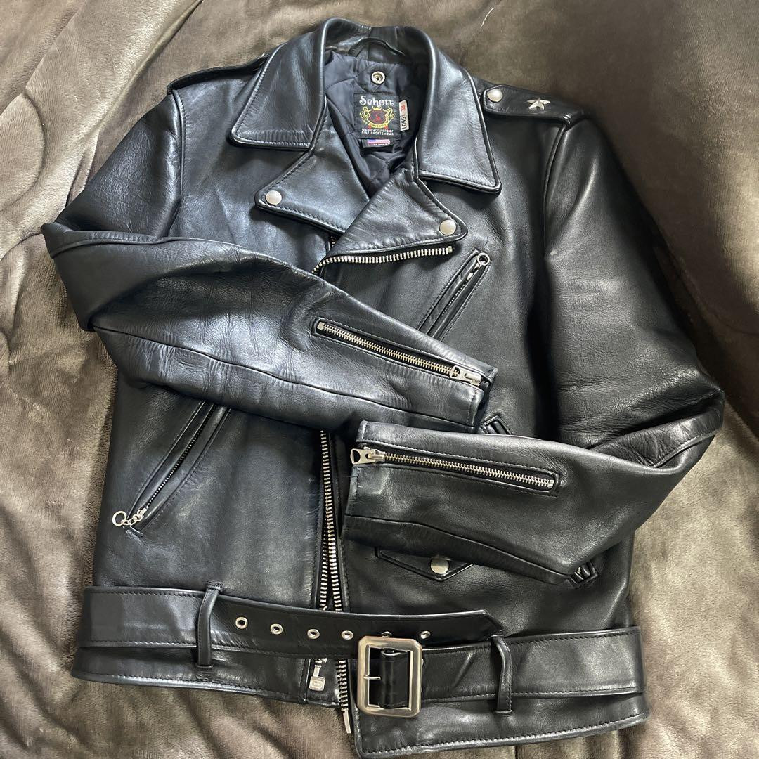 Schott バーガンディ レザージャケット 38 Schott バーガンディ レザージャケット 38 Schott Black Leather