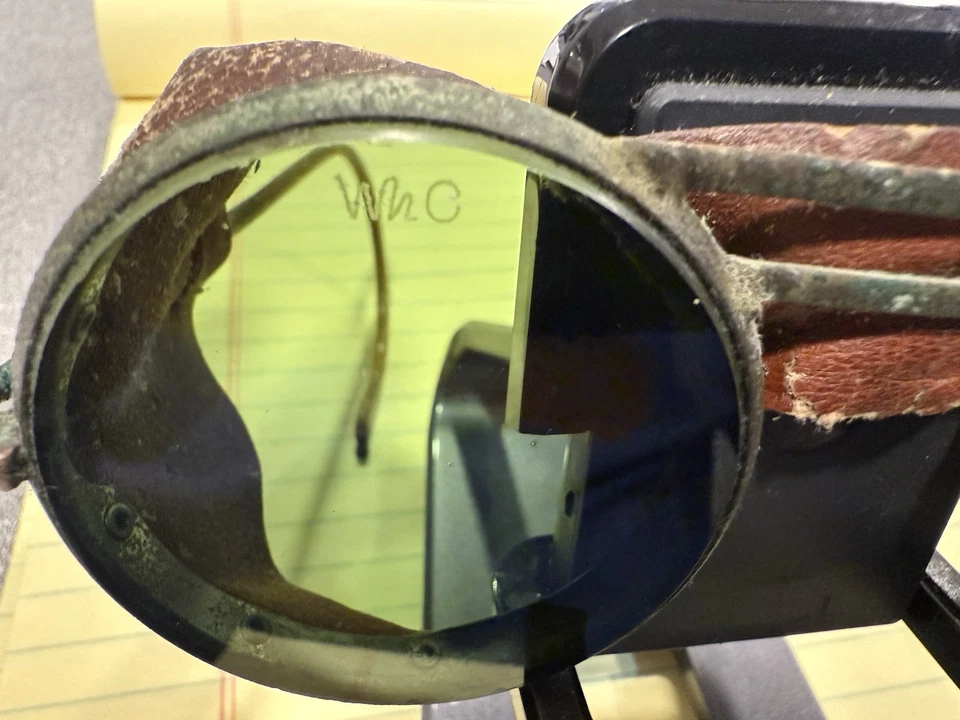 Gafas de seguridad verdes años 50 (bonito cristal) Foto 3 de 4