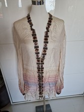 Shivadiva 100% Reine Seide Damen Bluse Neu Gr...