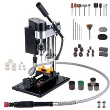 Mini Tischbohrmaschine mit flexiblem Wellenaufsatz, 7-Gang-Einstellung &ndash; Bohrer