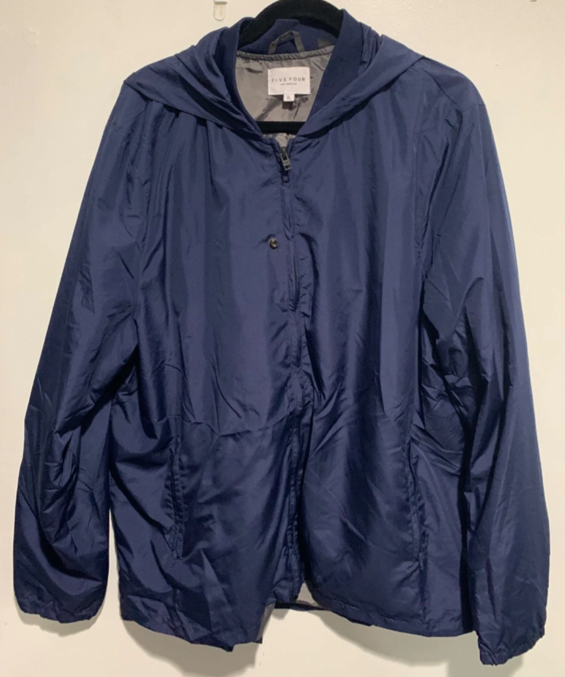 Five Four Los Angeles Slater Navy Hooded Windbreaker Men's XL - product detail image 1