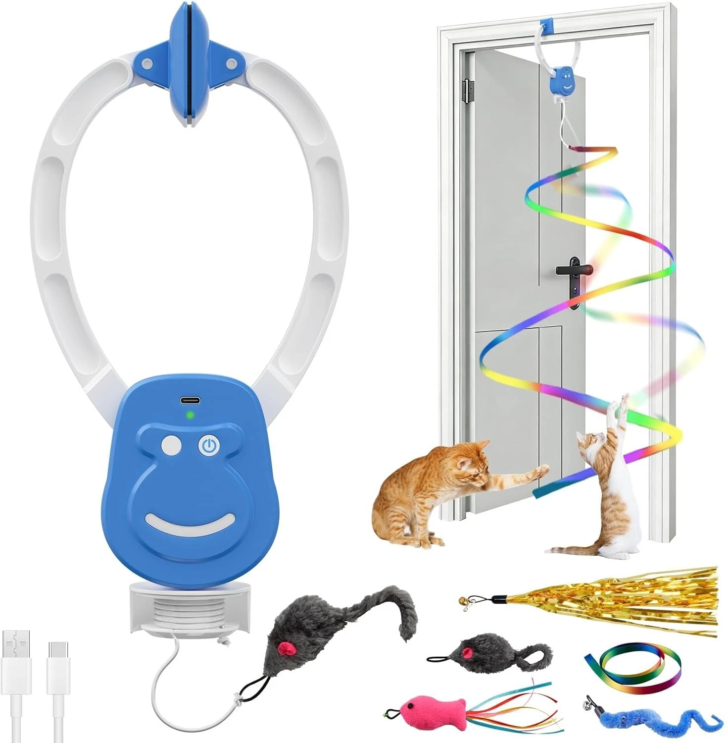 Automatic Flying Interactive Cat Toy with Lifelike Motion for Indoor Cats Blue
Opens in a new window