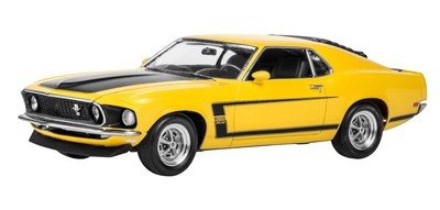 85-4313 69 Boss 302 Mustang Car Kit 1:25 Scale 109-Piece Skill Level 4 Plastic M