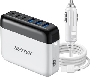 BESTEK Multi Ports USB Car Charger, Fast Charge 125W 14A Quick Charge 3.0 & USB-