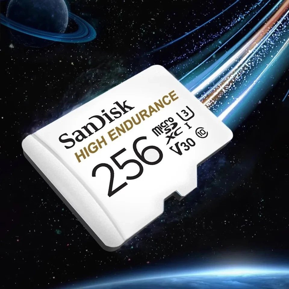 SanDisk High Endurance Micro SD Memory Card 32GB 64GB 128GB 256GB V30 C10 CCTV - Image 4 of 4