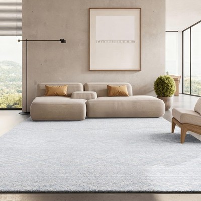 Area Rug 8x10 Tulum Collection Light Grey Ivory Moroccan Boho SAFAVIEH TUL272F