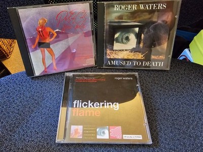 Roger Waters 3 CD Lot-The Pros & Cons Of Hitch Hiking Amused To Death Flickering