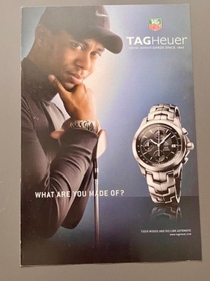 TAG Heuer Tiger Woods Link Automatic 2007 Vintage Watch Ad Werbung Reklame