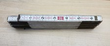 Vintage Lufkin No. 636 Red End 72" Folding Brick Mason's Ruler