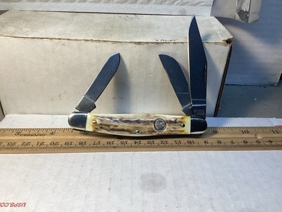 VINTAGE BOKER TREE BRAND GENUINE STAG STOCKMAN . SOLINGEN GERMANY EXCELLENT