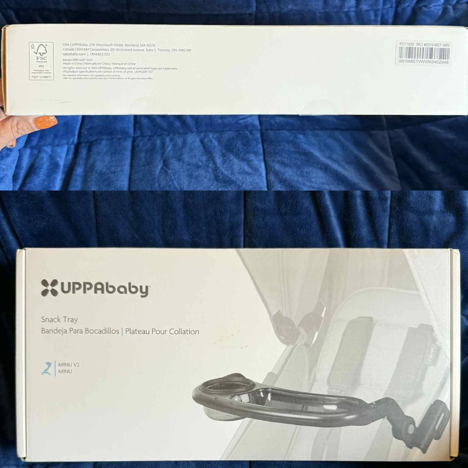 Bandeja de aperitivos UPPAbaby nueva en caja para cochecito MINU y MINU V2 0919-MST-WW BPA taza sin BPA Foto 4 de 4