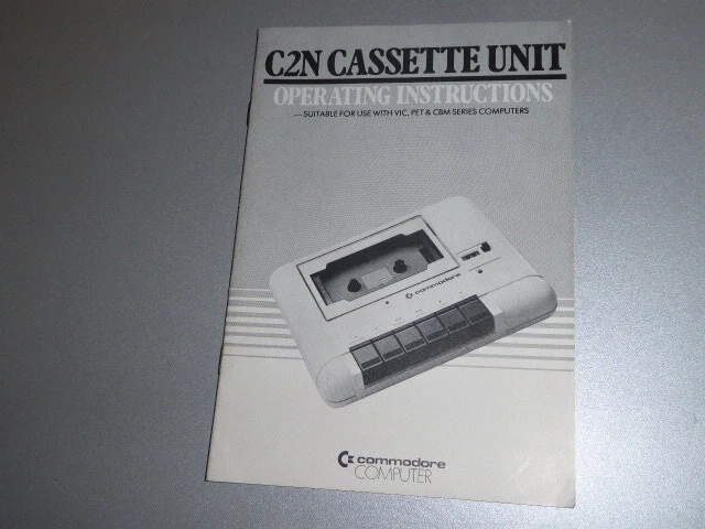 Original COMMODORE C2N Kassetten Bedienungshandbuch NEU unbenutzt