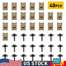 40x Engine Under Cover Splash Shield Bumper Guard Body Bolts U-nut Clip For Ford 40x Engine Under Cover Splash Shield Bumper Guard Body Bolts U-nut Clip For Ford