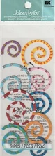 Jolee's by You 3-D Stickers FUNKY SPIRALS Party Theme 56139 Fast FREE ship!