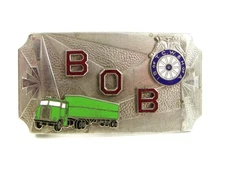 Art Deco BOB I.B. OF T.C.W. & H. OF A. Belt Buckle By HOOK FAST 32217
