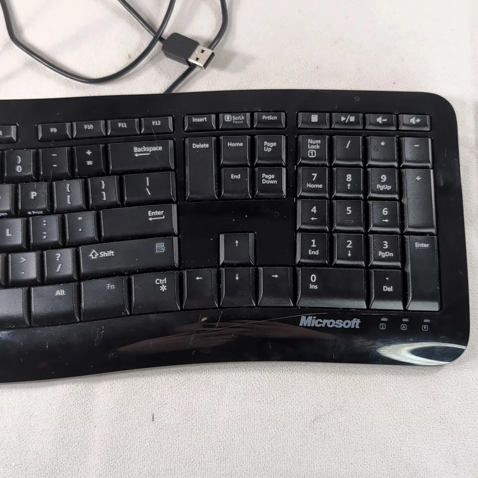 Microsoft Comfort Curve 3000 for Business Ergonomic Wired Keyboard TESTED WORKS - Image 4 of 4