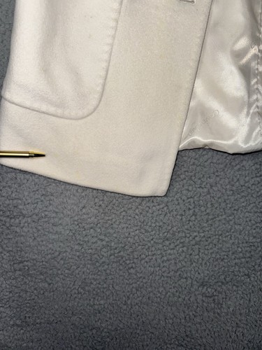 Calvin Klein Peacoat Women 10 Angora Wool Button Front - Picture 9 of 17