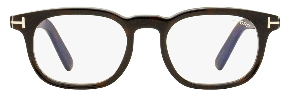 Tom Ford 蓝色方格眼镜 TF5930-D-B 052 黑哈瓦那 52 毫米 FT5930 — 第 2/3 张图片