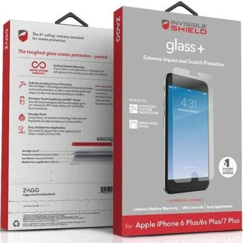 For iPhone 6 Plus 7 Plus 8 Plus Tempered Glass Screen Protector ZAGG - Afbeelding 1 van 12