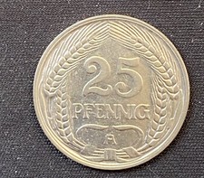 Sammlerst&uuml;ck 25 Pfennig Deutsches Reich 1910 A